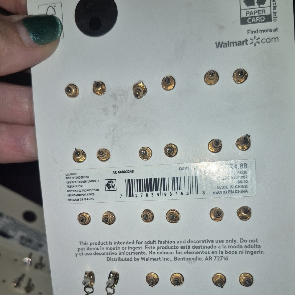 Fashion Earring Bundle 44 Pairs Total Various Brands - Picture 11 of 11